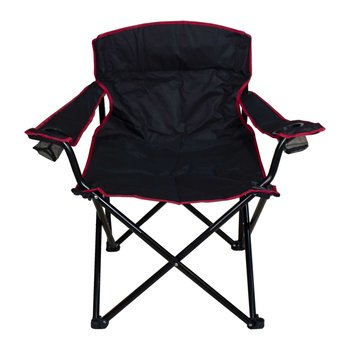 Silla Quad plegable negro y rojo