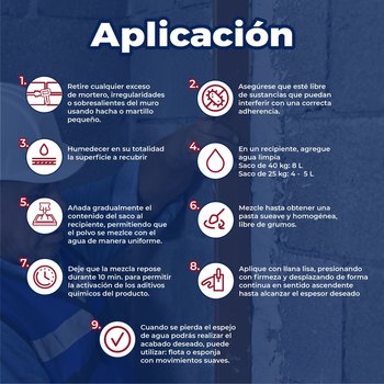 Aplanado Blanco Saco de 40 kg Uniblock