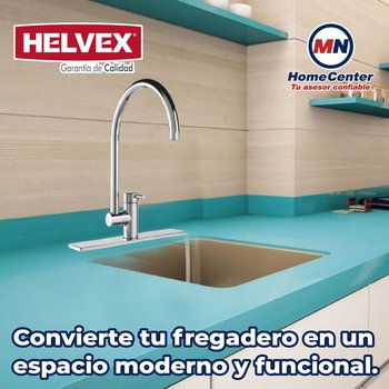 Llave Mezcladora Monomando Para Fregadero Helvex Elite E-300