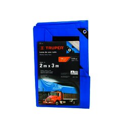 Lona Reforzada 2 x 3 m Truper Azul LT-23Z