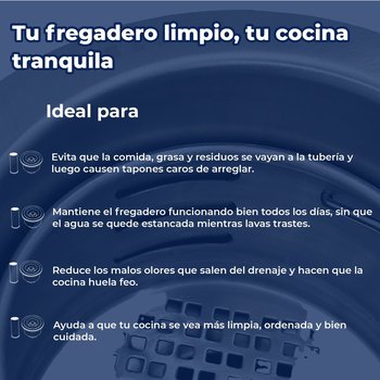 Contracanasta Para Fregadero Con Tapa Helvex H-8802