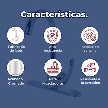 Llave Mezcladora Monomando al Piso Para Fregadero Rugo 104FM