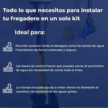 Kit de Instalación para Fregadero de 1 Tarja Coflex