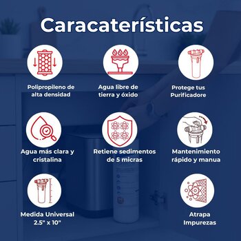 Cartucho Polipropileno Osmosis 2.5 x 10 5 micras