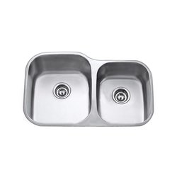 Fregadero Equipado Kele 80 x 50 cm 2 tinas KUD3120-3