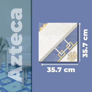 Piso Azteca Azul Vitromex 35.7x35.7 cm