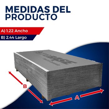 Panel Cemento Permabase 1.22 x 2.44 m 43 kg