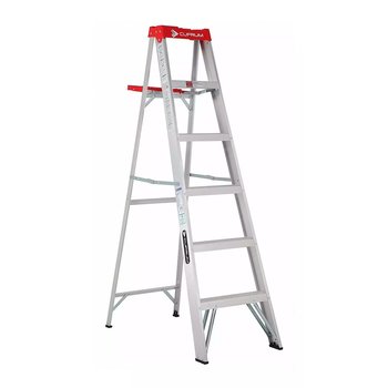 Escalera Tijera Aluminio 1.83 MTS 5 Peldaños 150 KG