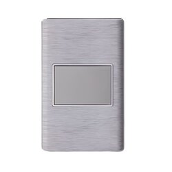 Placa Ciega Color Plata Luxica