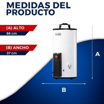 Calentador Depósito Trad Maximus 38 L Gas LP