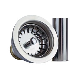 Contracanasta Para Fregadero Con Tubo Acero Inoxidable Coflex