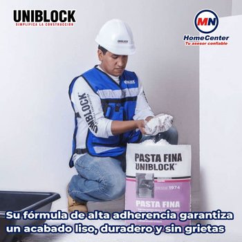 Recubrimiento blanco pasta fina uniblock 20 kg