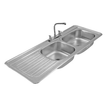 Fregadero Eb Técnica 2 Tinas 1 Escurridor 144 x 54 cm