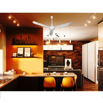 Ventilador Industrial Veker Blanco 3 Aspas Sin Luz
