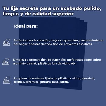 Lija de Agua Fandeli Grado 400 9 x 11 Pulgadas