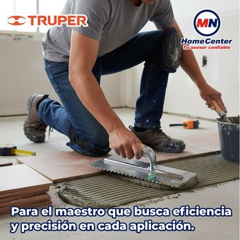 Llana Truper Diente Cuadrado 10 Remaches Madera