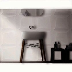 Muro Pure Fiore White Daltile 45 x 90 cm