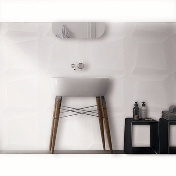 Muro Pure Fiore White Daltile 45 x 90 cm