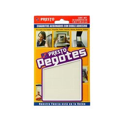 Pegotes Acojinados Doble Adhesivo Presto 20Cuadritos