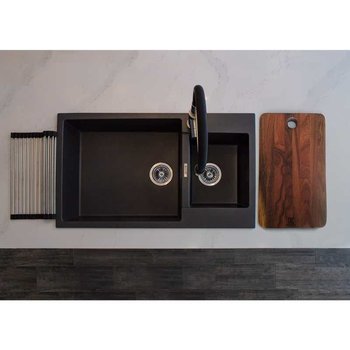 Fregadero Kele Quarzo 86X50X20 CM KQD3420A Espresso.