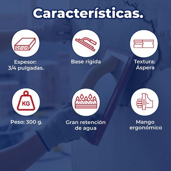 Llana Truper Esponja Profesional