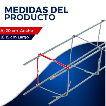 Cadena armex 1/4 15X20 4 puntas 6 M