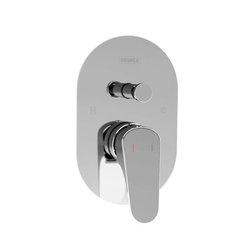 Llave Monomando regadera tina Potenza con desviador cromo Helvex