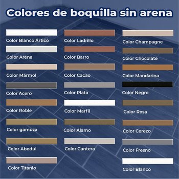 Boquilla sin arena 5 kg Crest color blanco ártico