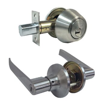 Cerradura Combo Tampico Niquel Satinada Ll/M Alta Seguridad