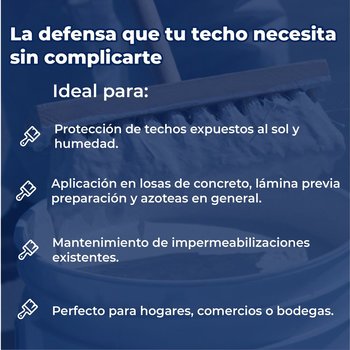 Impermeabilizante Acrilico Fester A 5 AÑOS Blanco 4L