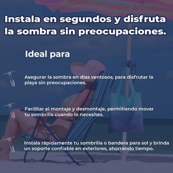 Ancla Arena Para Sombrilla de Playa