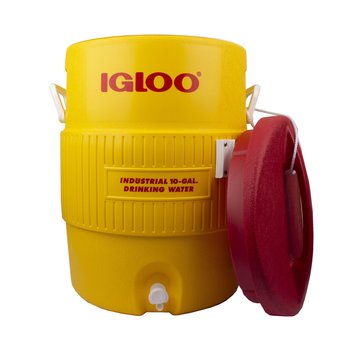 Termo Igloo capacidad 10 galones Amarillo y rojo