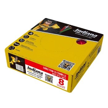 Cable Eléctrico Rojo 100 M Cal 8 THW-LS