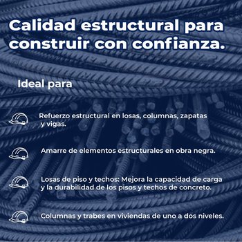 Varilla recta para construcción #3 3/8X12 M AR-42