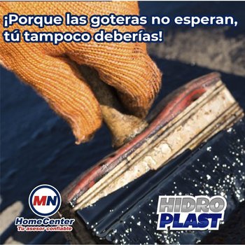 Tapagoteras Cemento Plástico Asfáltico Hidroplast Protexa 4 Lt