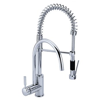 Monomando Fregadero Profesional Doble Cabezal E-308