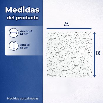 Plafón Cortega 704 5/8 0.61X0.61M (16 PZA)