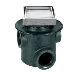 Coladera Helvex Tres Bocas Desagüe Cuadrado Inserto Cerámico