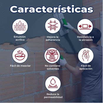 Aditivo Sikalatex N 4 Lt para morteros, aplanados y estucos