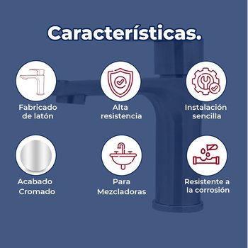 Llave Mezcladora Monomando Para Lavabo Rugo Maneral Palanca