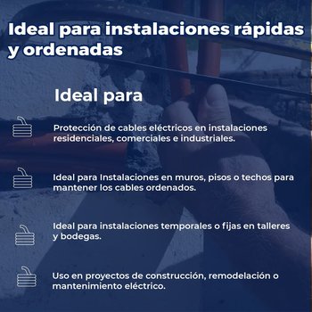 Poliducto Naranja Liso 3/4 Rollo 100 m