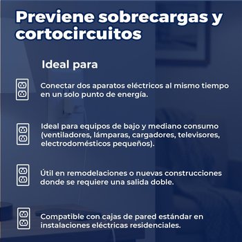 Placa 3 Contactos Polarizados Lucek Blanco modelo BA08B