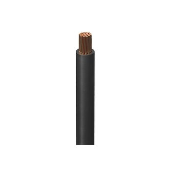 Cable de Cobre Eléctrico Negro Indiana 100 M CAL 6 THW-LS