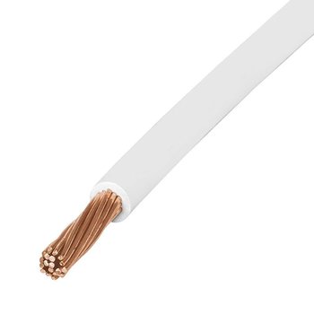 Cable Eléctrico Blanco Rollo de 100 M Calibre 12 THW-LS
