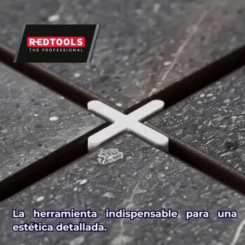 Separador Para Pisos 2MM Tipo Cruceta Bolsa de 200 Piezas