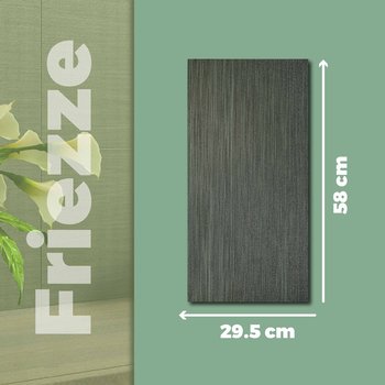 Piso Friezze Grafito Cesantoni 29.5x58 cm Rectificado