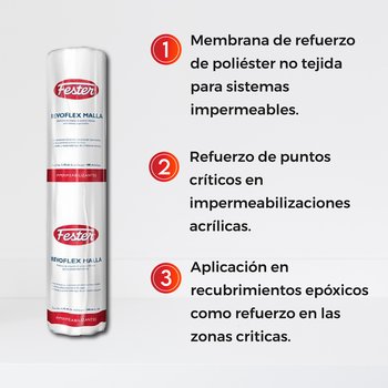 Tela refuerzo Revoflex 1.10 x 100 m