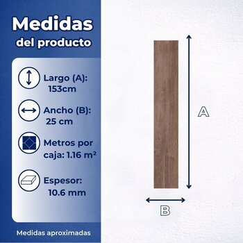 Piso Xenia Café Daltile 25X153 1.16M2 Rectificado