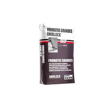 Adhesivo Grandes Formatos Uniblock 20 kg Blanco