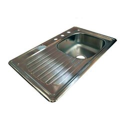 Fregadero con Escurridor Izquierdo Acero Inoxidable C-101